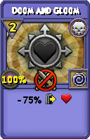 Wizard101 Death spell card: Doom and Gloom, Spell ID 10026