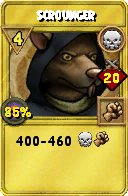 Wizard101 Death spell card: Scrounger, Spell ID 10046