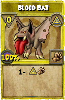 Wizard101 Myth spell card: Blood Bat, Spell ID 10057