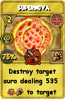 Wizard101 Balance spell card: Supernova, Spell ID 10071
