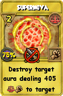 Wizard101 Balance spell card: Supernova, Spell ID 10072