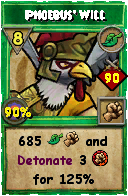 Wizard101 Life spell card: Phoebus' Will, Spell ID 10119
