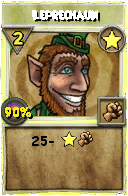 Wizard101 Star spell card: Leprechaun, Spell ID 10129