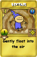 Wizard101 Cantrips spell card: Levitate, Spell ID 10147