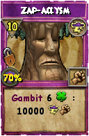 Wizard101 Storm spell card: Zap-aclysm, Spell ID 10164