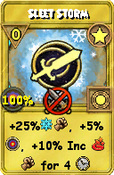 Wizard101 Star spell card: Sleet Storm, Spell ID 10169