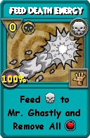 Wizard101 Death spell card: Feed Death Energy, Spell ID 10179