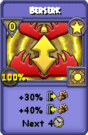 Wizard101 Star spell card: Berserk, Spell ID 10181