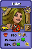 Wizard101 Storm spell card: Sirens, Spell ID 10199