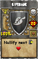 Wizard101 Death spell card: Lifebane, Spell ID 10203