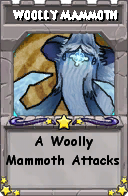 Wizard101 School 16 spell card: Woolly Mammoth, Spell ID 10205
