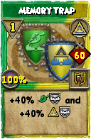 Wizard101 Myth spell card: Memory Trap, Spell ID 10230