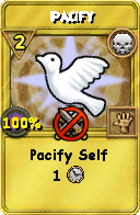 Wizard101 Death spell card: Pacify, Spell ID 10235