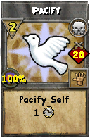 Wizard101 Death spell card: Pacify, Spell ID 10236