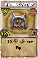 Wizard101 Balance spell card: Natural Attack, Spell ID 10255