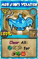 Wizard101 Ice spell card: Mob Jinn's Vexation, Spell ID 10301