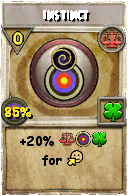 Wizard101 Balance spell card: Instinct, Spell ID 10305
