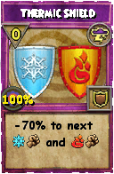 Wizard101 Storm spell card: Thermic Shield, Spell ID 10306