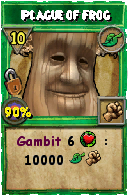 Wizard101 Life spell card: Plague of Frog, Spell ID 10317