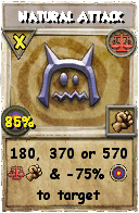 Wizard101 Balance spell card: Natural Attack, Spell ID 10320