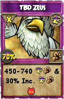 Wizard101 Storm spell card: TBD Zeus, Spell ID 10327