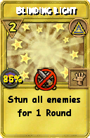 Wizard101 Myth spell card: Blinding Light, Spell ID 10332