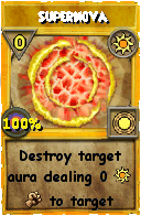 Wizard101 Sun spell card: Supernova, Spell ID 10333