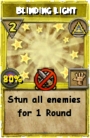 Wizard101 Myth spell card: Blinding Light, Spell ID 10347
