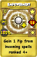 Wizard101 Star spell card: Empowerment, Spell ID 10353