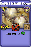 Wizard101 Storm spell card: Double Cleanse Charm, Spell ID 10368