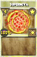 Wizard101 Star spell card: Supernova, Spell ID 10370