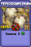 Wizard101 Storm spell card: Triple Cleanse Charm, Spell ID 10372