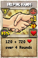 Wizard101 Balance spell card: Helping Hands, Spell ID 10379