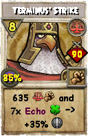 Wizard101 Balance spell card: Terminus' Strike, Spell ID 10397