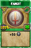 Wizard101 Life spell card: Fangs!, Spell ID 10413