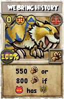 Wizard101 Balance spell card: We Bring History, Spell ID 10418