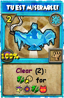 Wizard101 Ice spell card: Tu Est Miserable!, Spell ID 10423