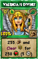 Wizard101 Life spell card: Valencia is Divine!, Spell ID 10430