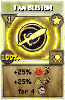 Wizard101 Star spell card: I am Blessed!, Spell ID 10434