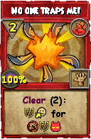 Wizard101 Fire spell card: No one traps me!, Spell ID 10436