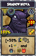 Wizard101 Shadow spell card: Shadow Nova, Spell ID 10439