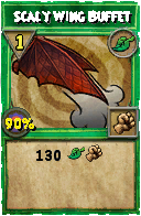 Wizard101 Life spell card: Scaly Wing Buffet, Spell ID 10440