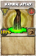 Wizard101 Balance spell card: Natural Attack, Spell ID 10471