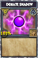 Wizard101 Shadow spell card: Donate Shadow, Spell ID 10478