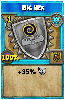 Wizard101 Ice spell card: Big Hex, Spell ID 10479