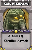 Wizard101 School 16 spell card: Call Of Khrulhu, Spell ID 10480