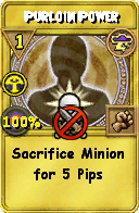 Wizard101 Storm spell card: Purloin Power, Spell ID 10501
