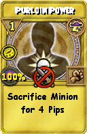 Wizard101 Storm spell card: Purloin Power, Spell ID 10502