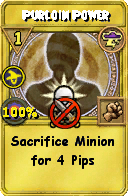 Wizard101 Storm spell card: Purloin Power, Spell ID 10503