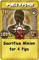 Wizard101 Storm spell card: Purloin Power, Spell ID 10504